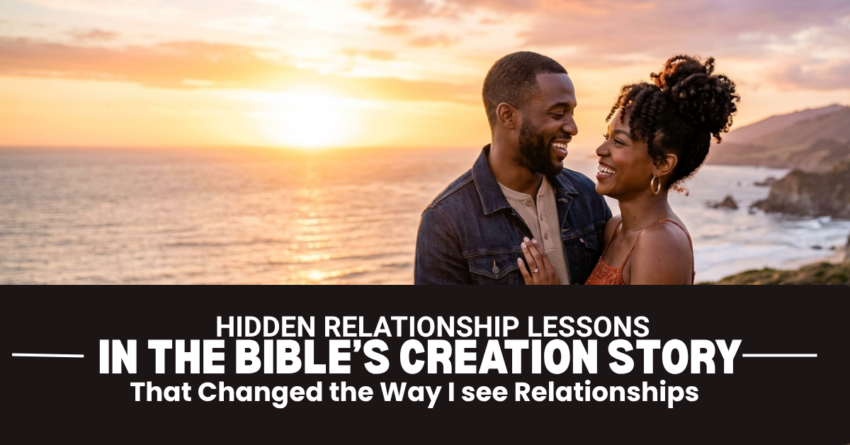 AI Generated Image - smiling male/woman couple standing on cliff with sunset in background. Featured Imag